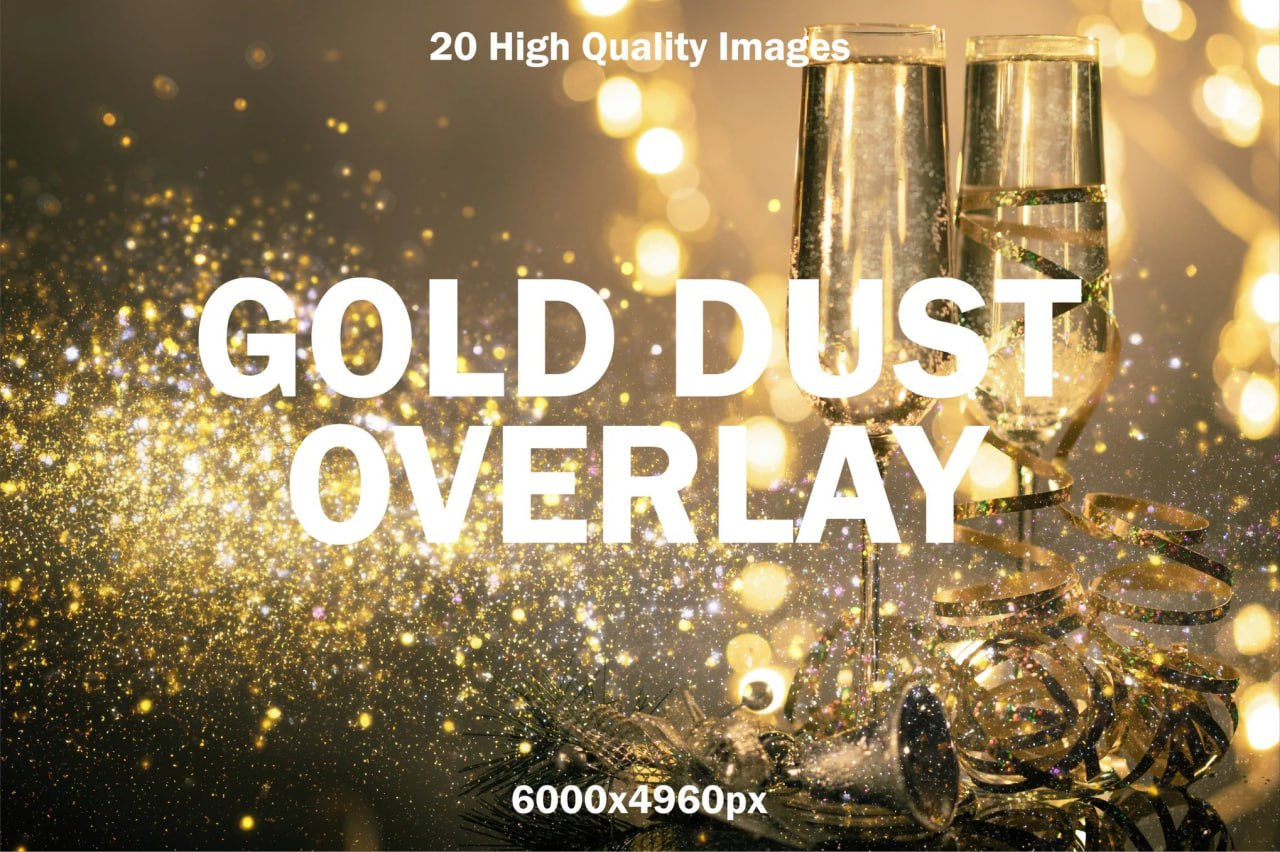 20 Gold Dust Overlays preview