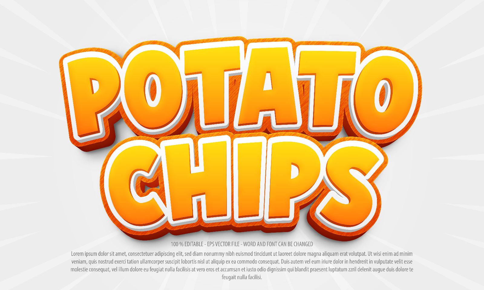 potato-chips-3d-cartoon-editable-text-effect preview
