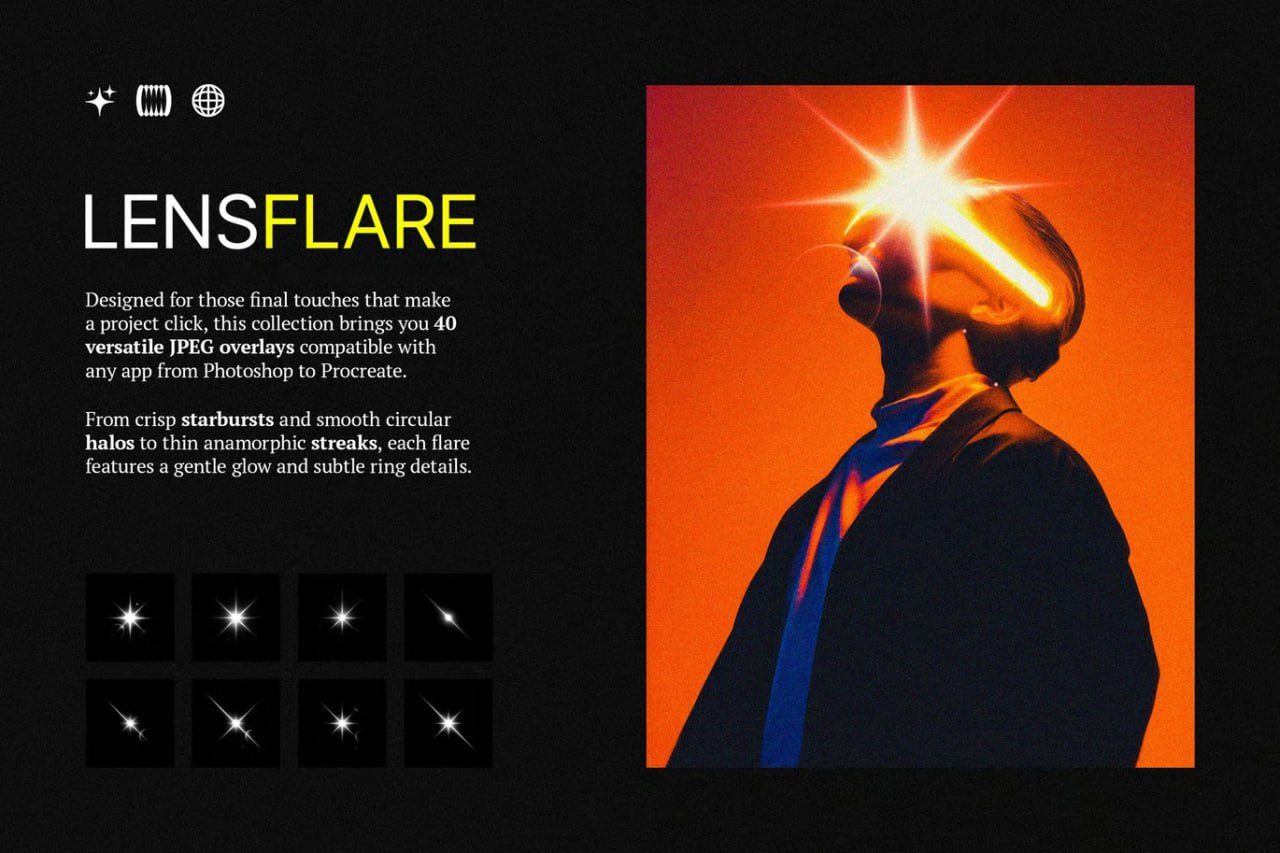Lens Flare Overlays Collection preview