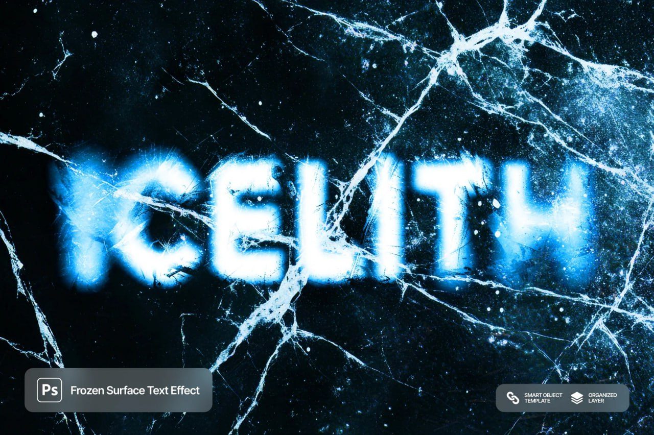 Frozen Surface Text Effect preview