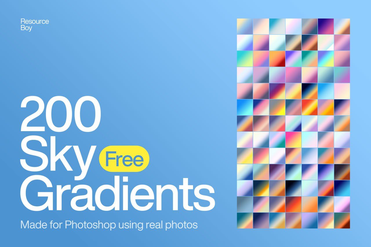 200 Sky Photoshop Gradients preview