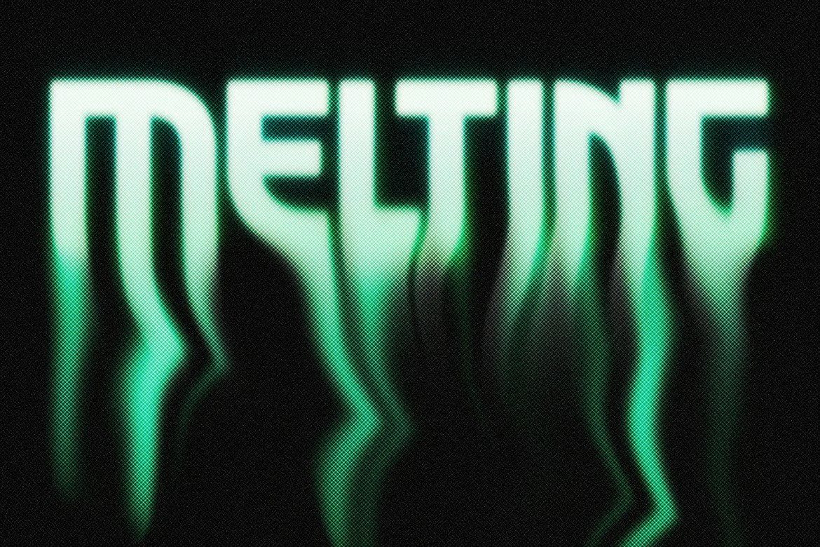 Melting - Distorted Glitch Text Effect preview