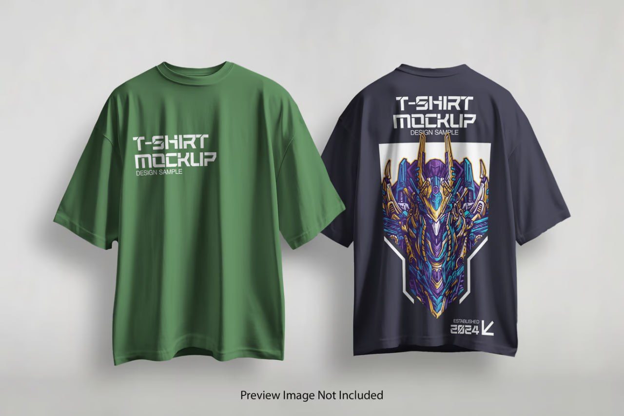 Duo oversized-t-shirt-mockup preview
