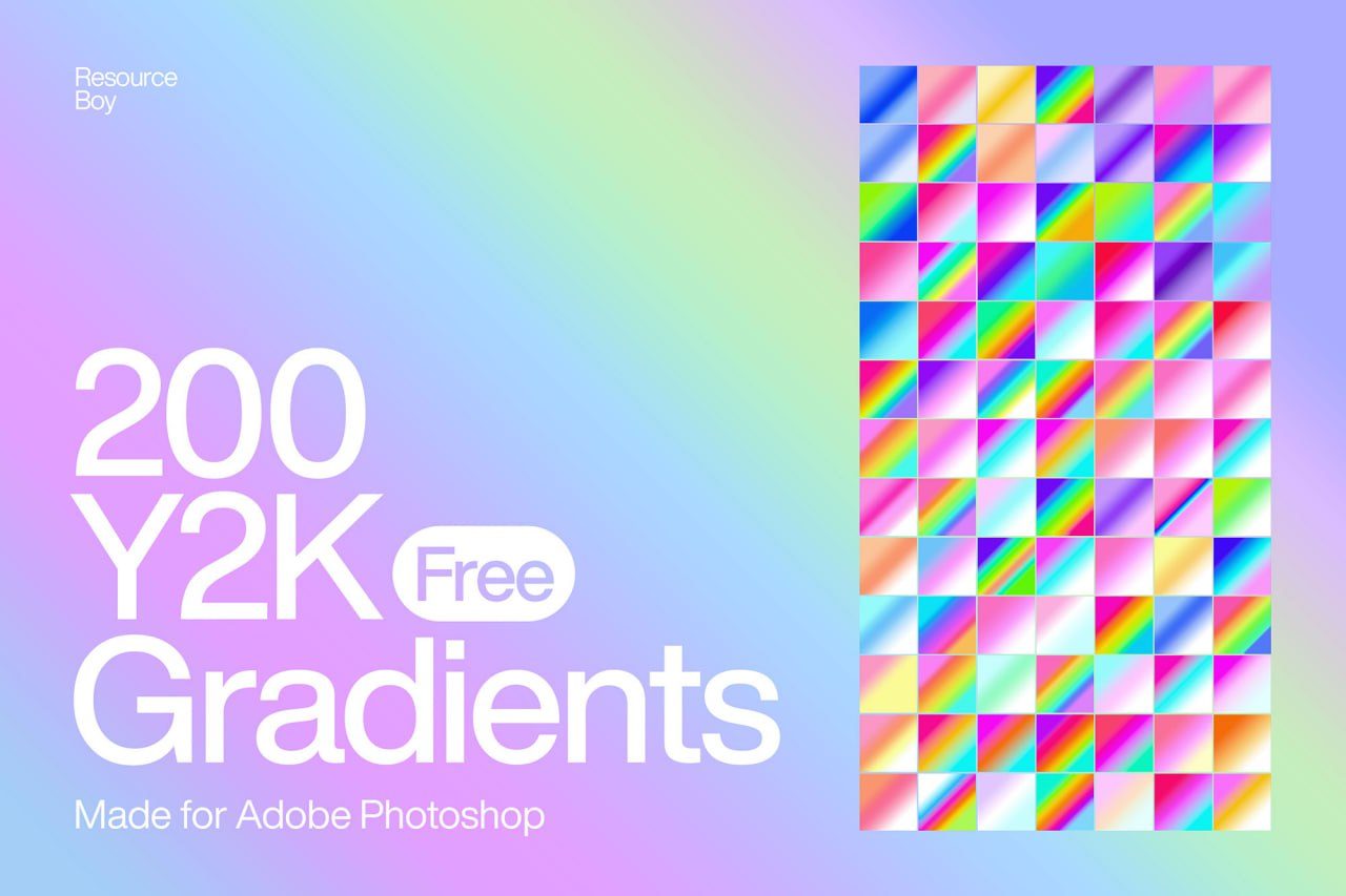 200 Y2K Photoshop Gradients preview