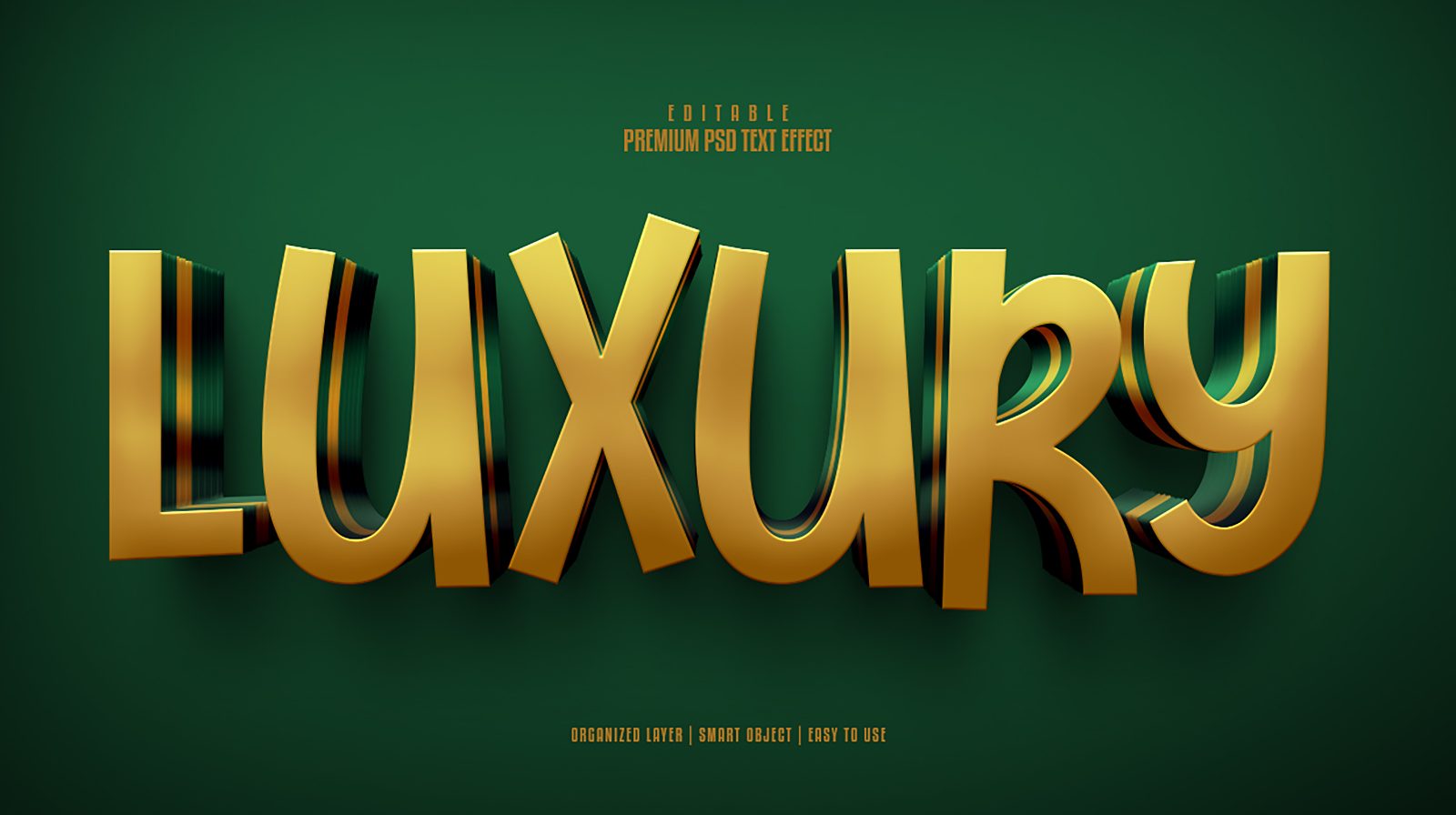 luxury-golden-green-3d-editable-premium-psd-text-effect preview