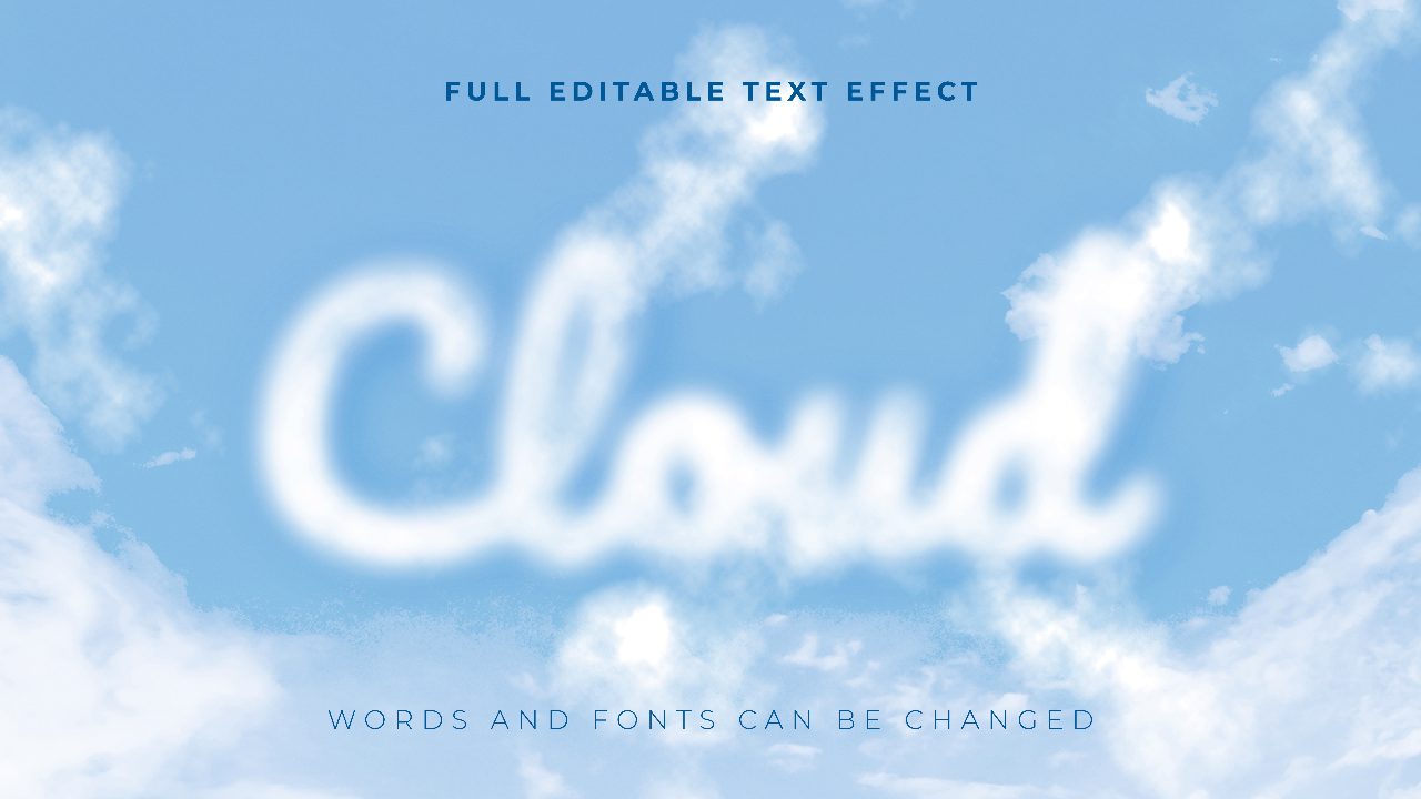 white-cloud-text-effect