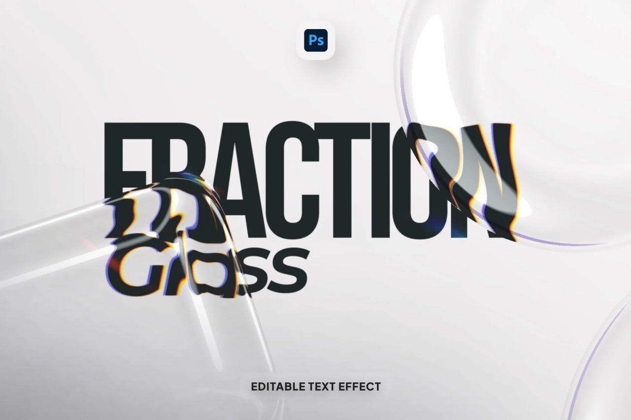 Glassmorphism Overlay Text Effect