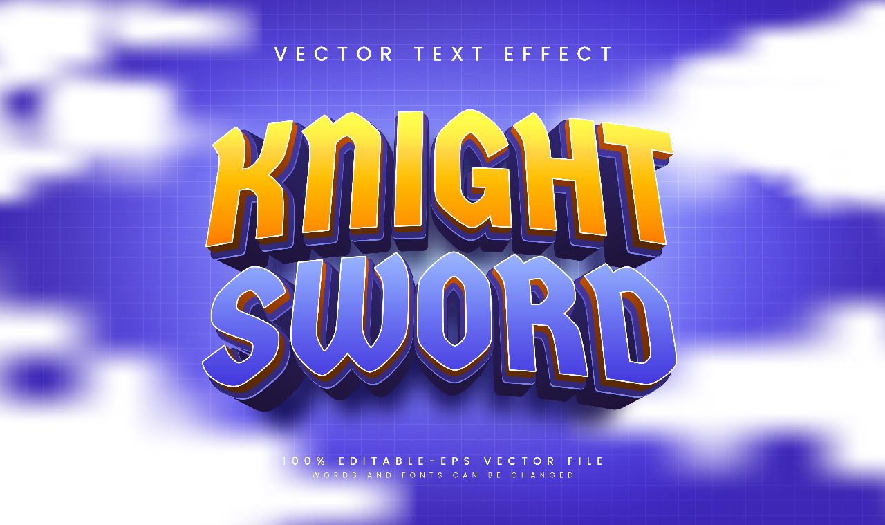 purple-knight-sword-editable-vector