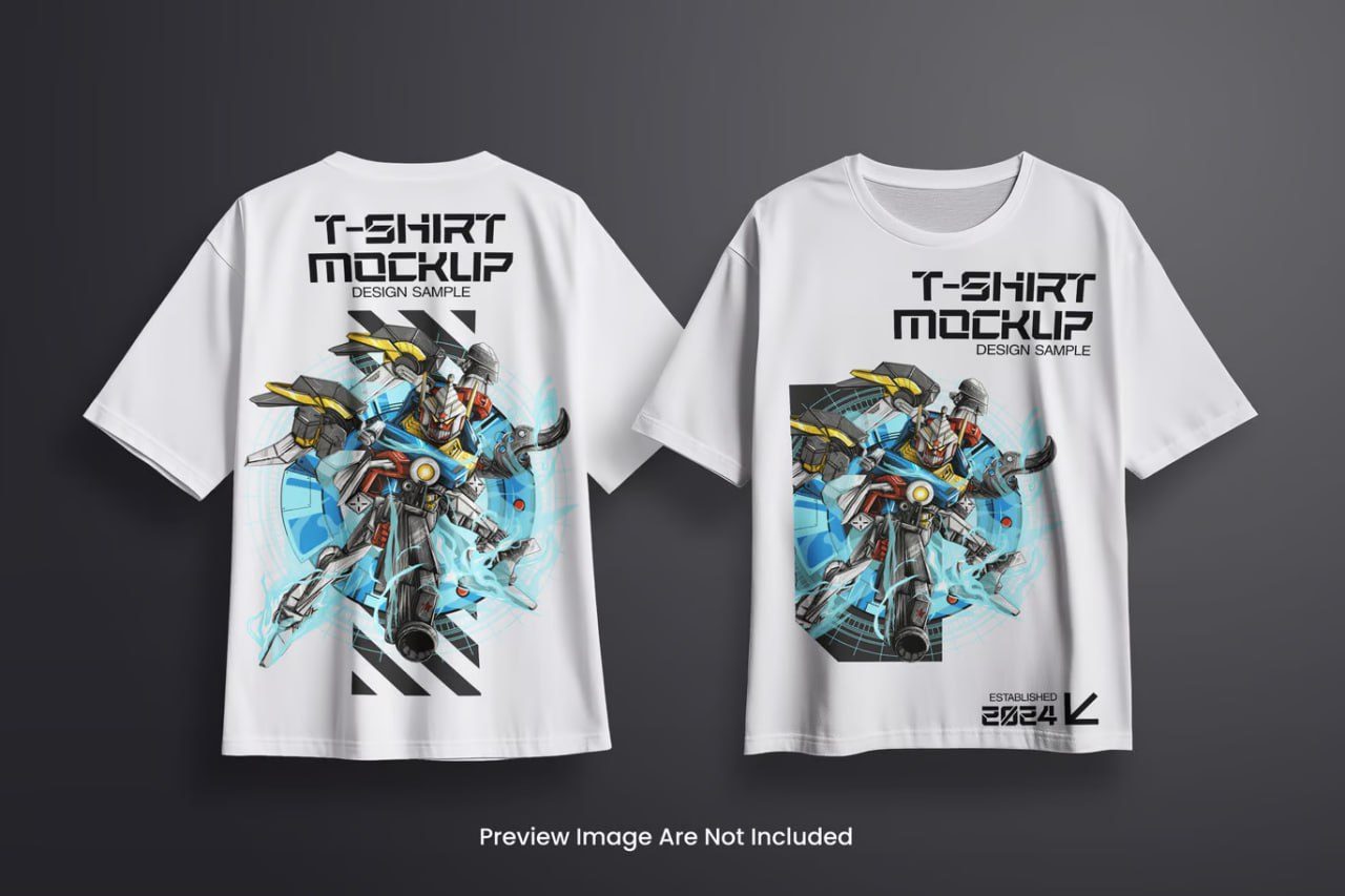 White Oversized-t-shirt-mockup