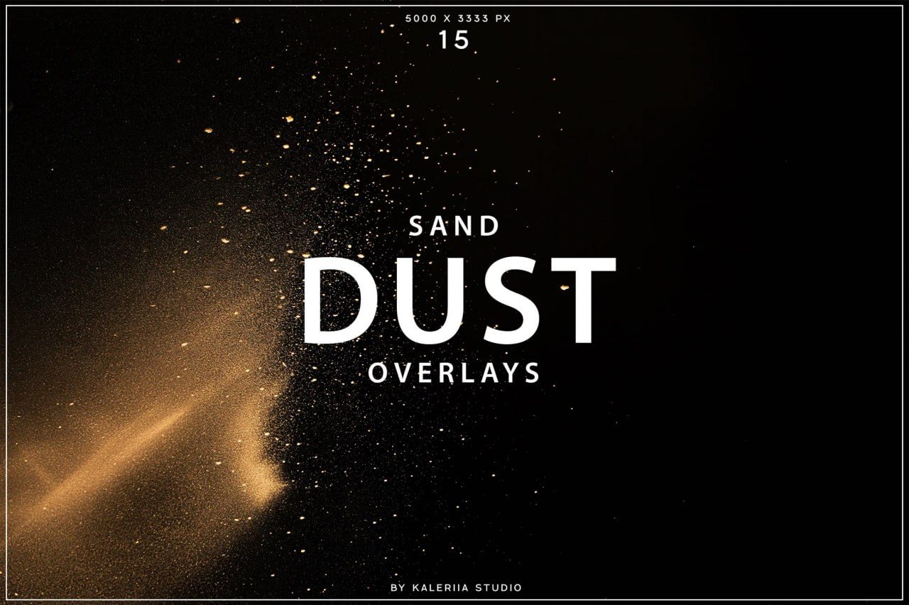 15 Sand Dust Overlays