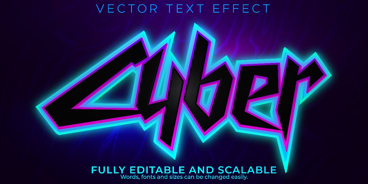 cyber-text-effect-editable-future-fiction