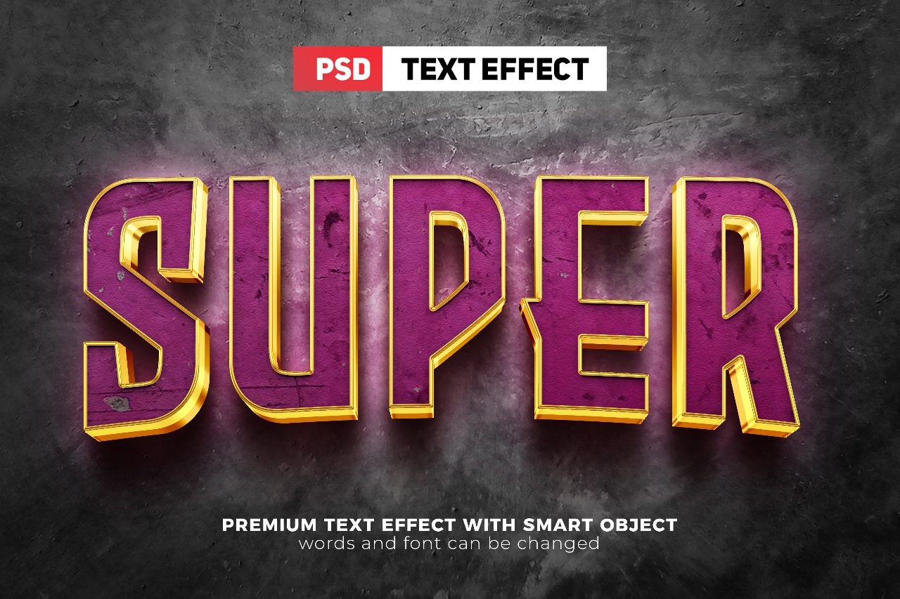 super-movies-purple-editable-text-effect
