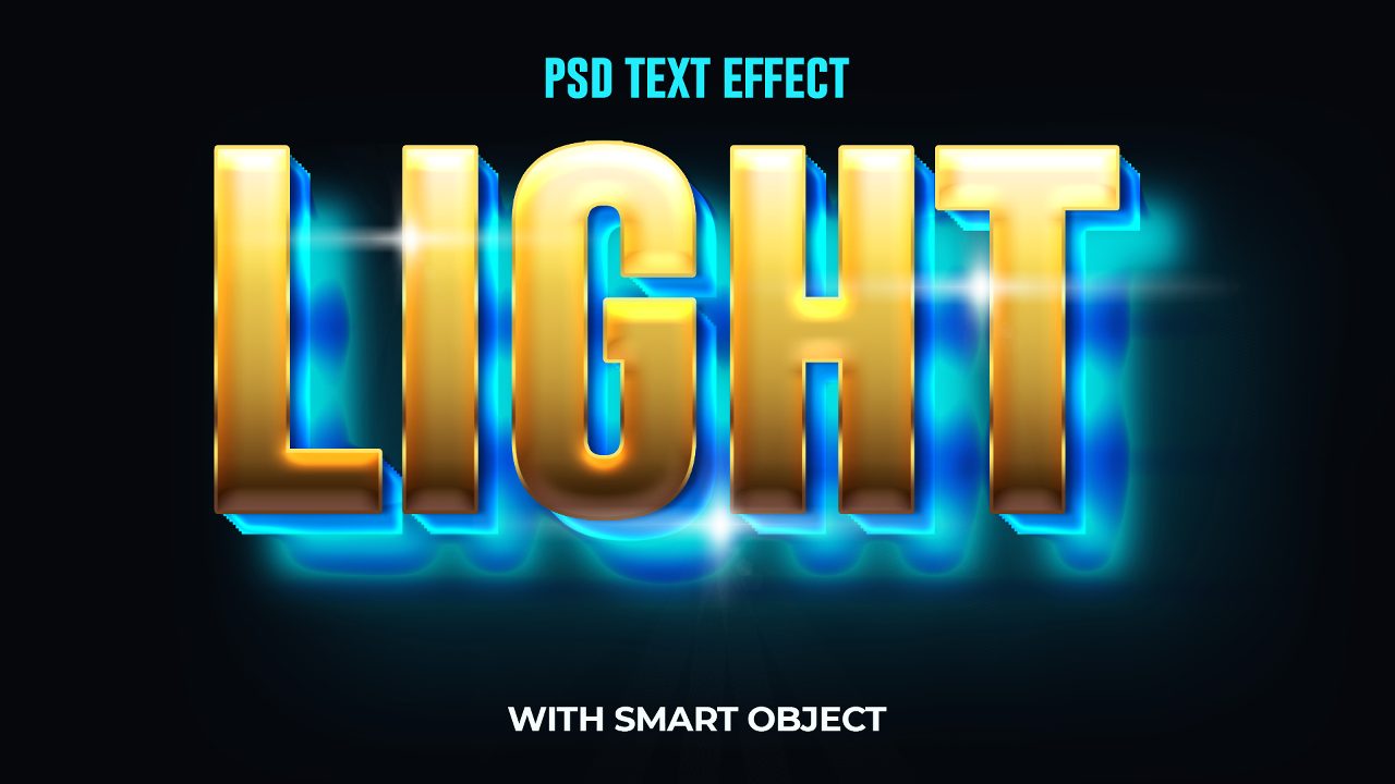 light-3d-style-text-effect