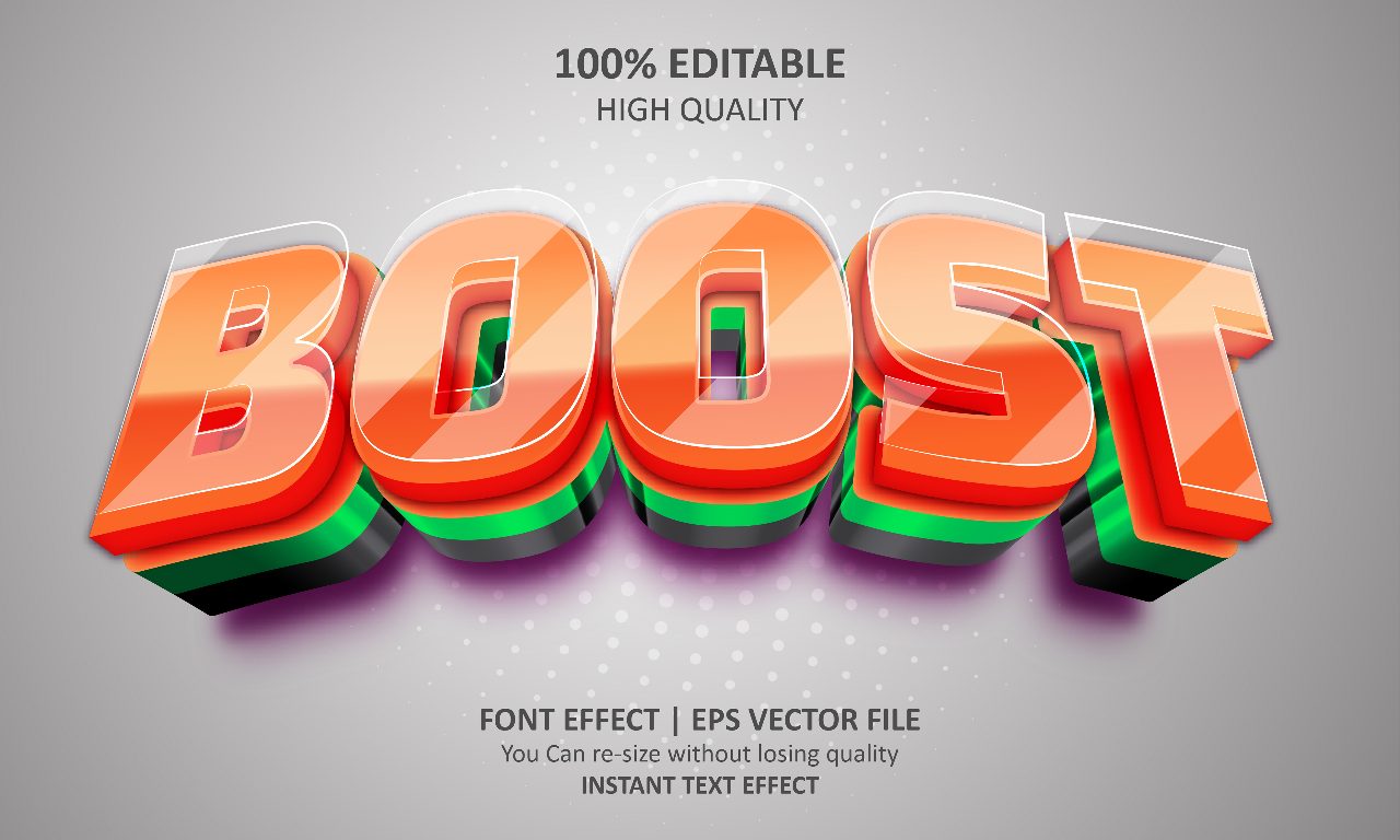 editable-boost-3d-text-effect
