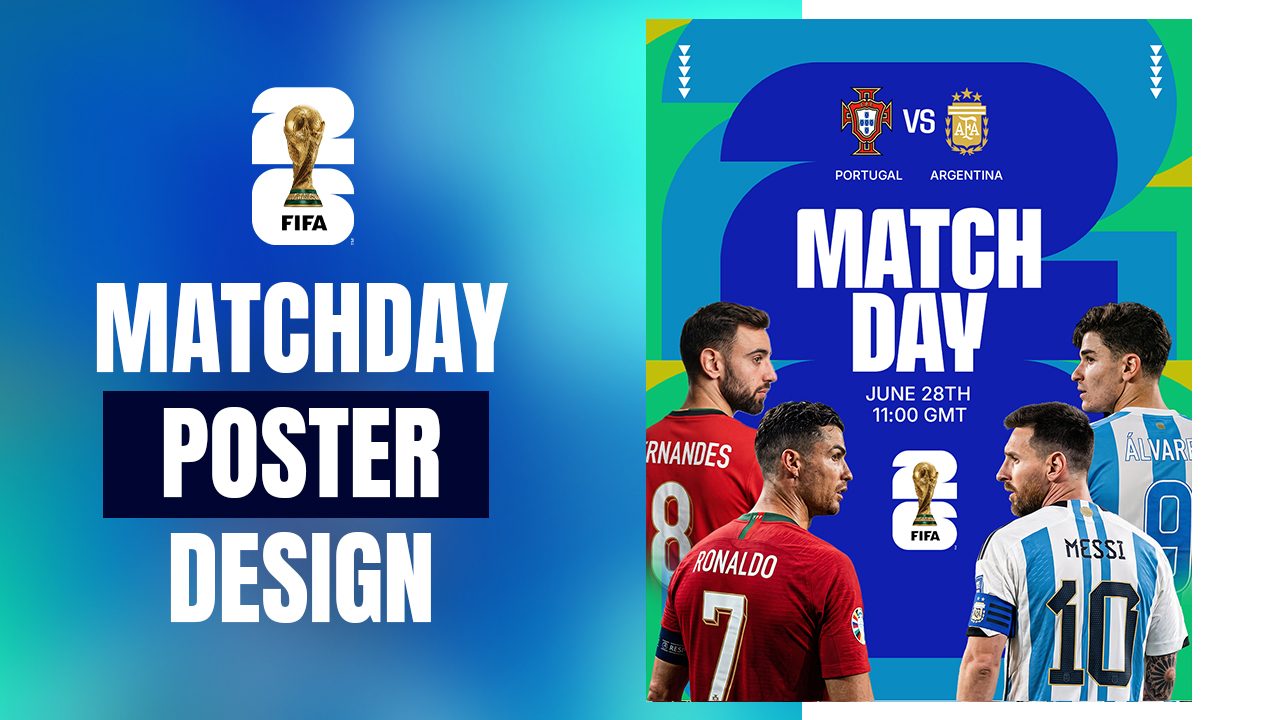 Matchday Poster Design With The World Cup Resources | Free Download ...
