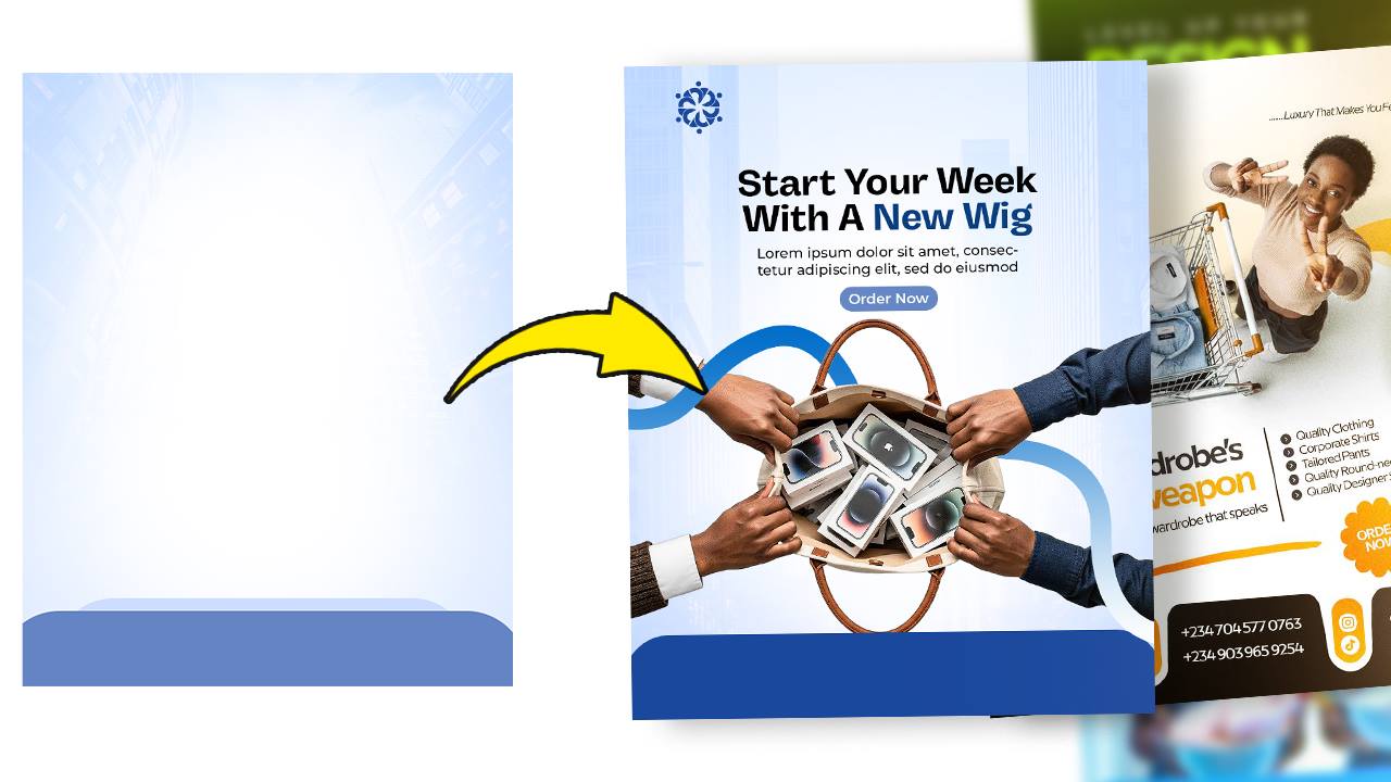 Creating Clean Backgrounds For Social Media Flyers | Beginner's Guide ...